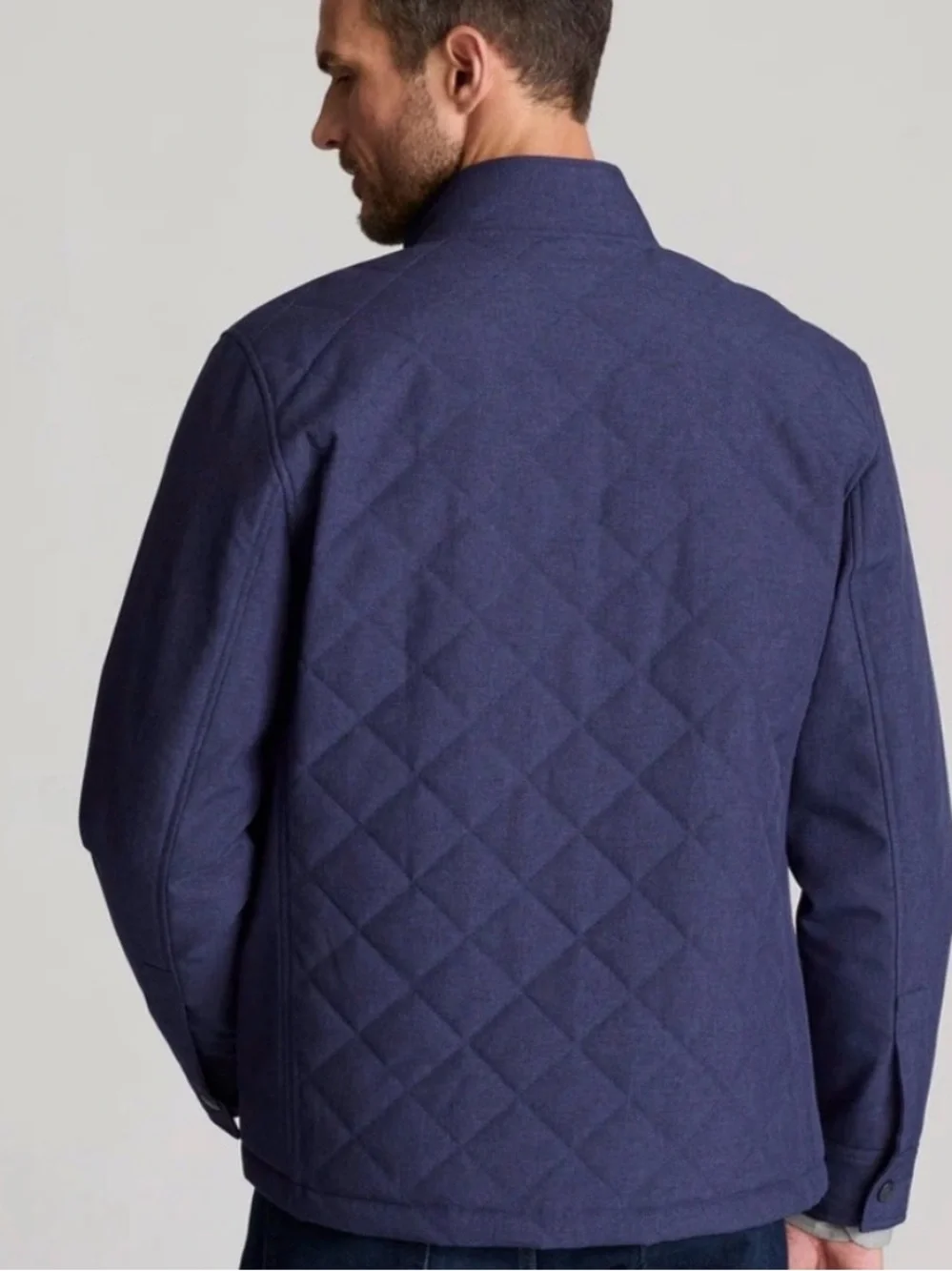 UNTUCKit Marty Quilted City Jacket Navy Blue Men’s Size Large